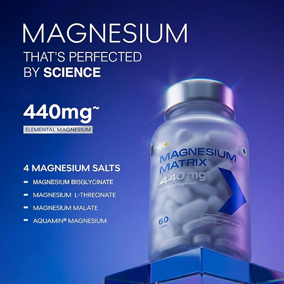 MuscleBlaze Magnesium Matrix, 60 Tablets