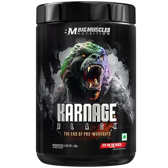 Bigmuscles Nutrition Karnage Black Preworkout (Sex On The Beach, 420g)