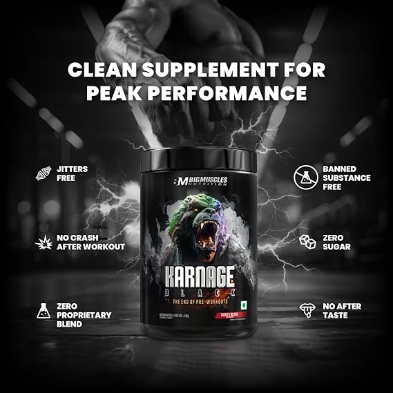 Bigmuscles Nutrition Karnage Black Preworkout (Sex On The Beach, 420g)