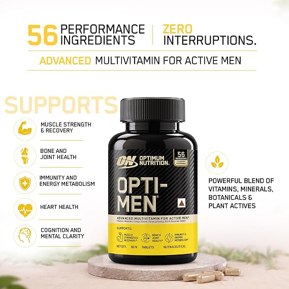 Optimum Nutrition Opti-Men Advanced Multivitamin, 60 Tablets
