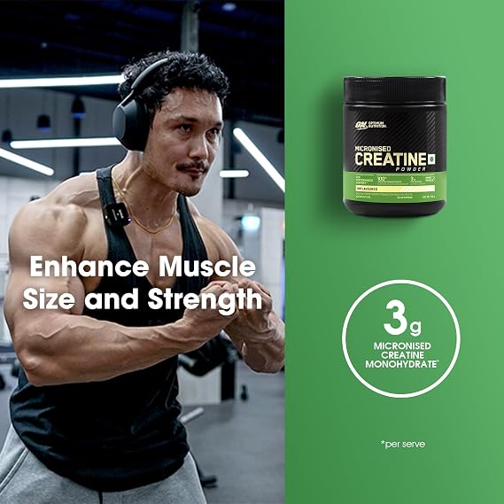 Optimum Nutrition Micronized Creatine, 100g, 33 Servings (Unflavoured)