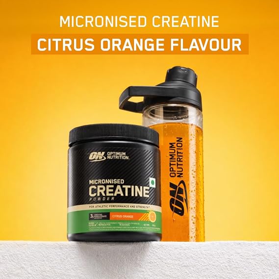 Optimum Nutrition Micronized Creatine, 250g, 65 Servings (Citrus Orange)