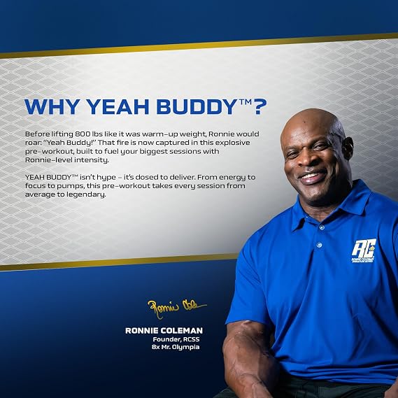 Ronnie Coleman Signature Series Yeah Buddy Pre-Workout, 30 Servings (Strawberry Lemonade)