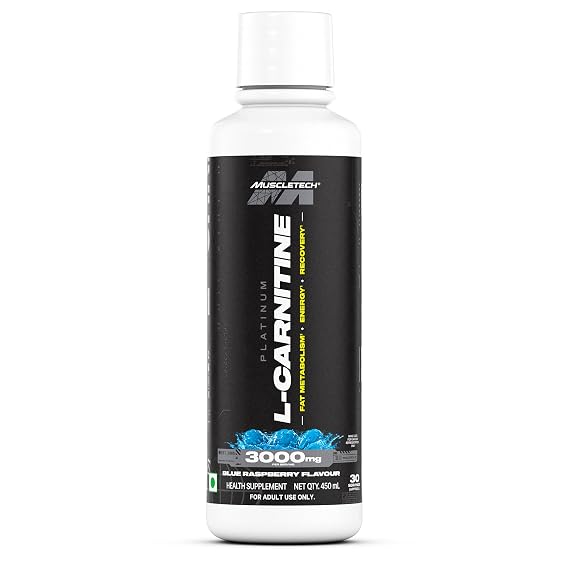 MuscleTech Platinum Liquid L-Carnitine, 450ml (Blue Razz)