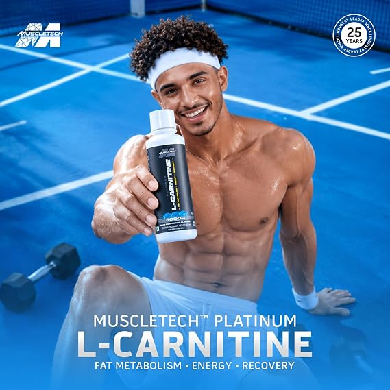 MuscleTech Platinum Liquid L-Carnitine, 450ml (Blue Razz)
