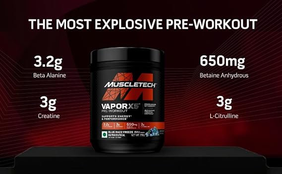MuscleTech Vapor X5 Pre-Workout (Blue Razz)