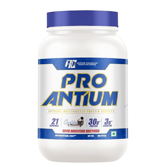 Ronnie Coleman Signature Series Pro-Antium Whey Protein, 907g (2lbs] Cookies and Cream