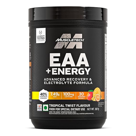 MuscleTech EAA + Energy, 30 Servings (Tropical Twist)