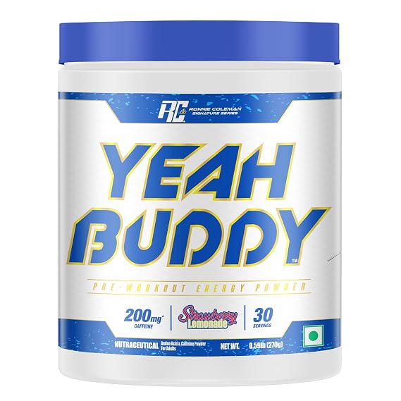 Ronnie Coleman Signature Series Yeah Buddy Pre-Workout, 30 Servings (Strawberry Lemonade)