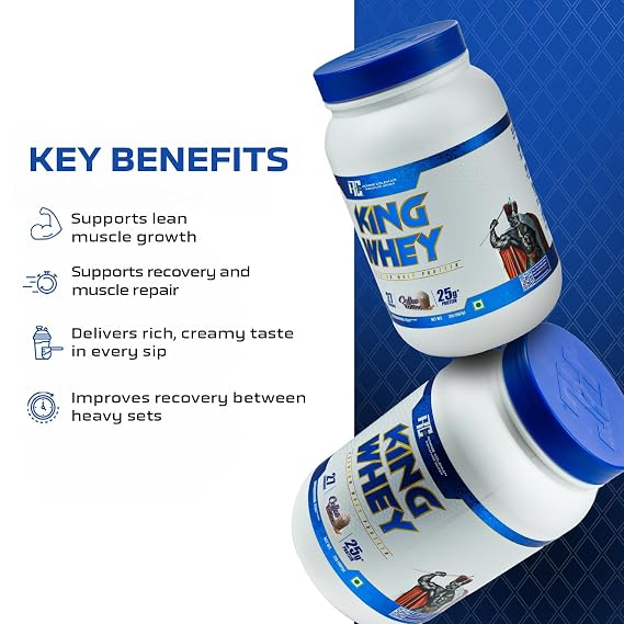 Ronnie Coleman Signature Series King Whey Protein, 907g (2lbs) Coffee Toffee | 26 Servings | Premium Whey