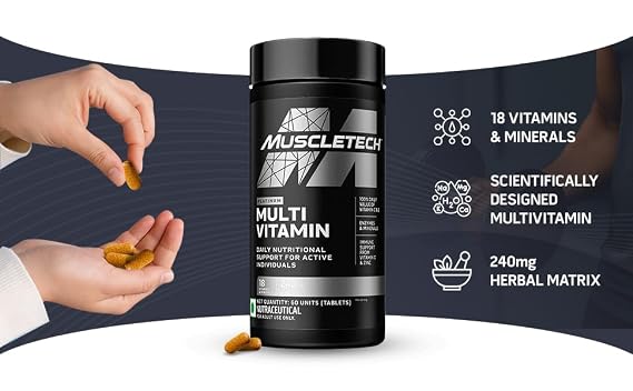 MuscleTech Platinum Multivitamin, 60 Tablets