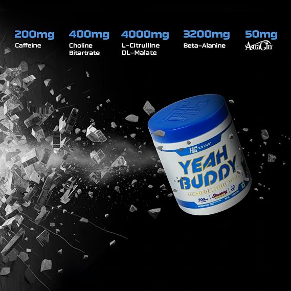 Ronnie Coleman Signature Series Yeah Buddy Pre-Workout, 30 Servings (Strawberry Lemonade)