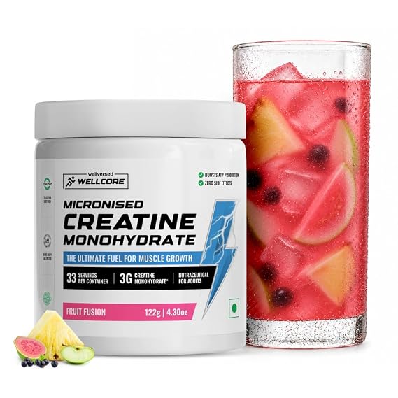 Wellcore Pure Micronised Creatine, 33 Servings (Fruit Fusion)
