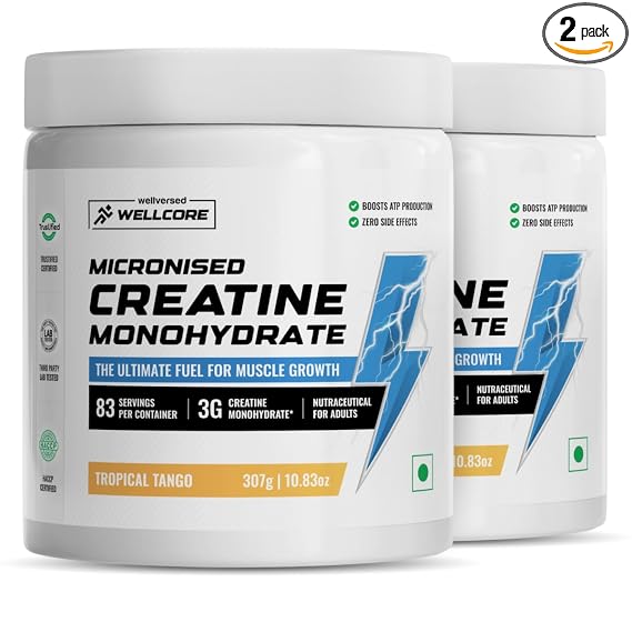Wellcore Pure Micronised Creatine, 83 Servings (Tropical Tango)