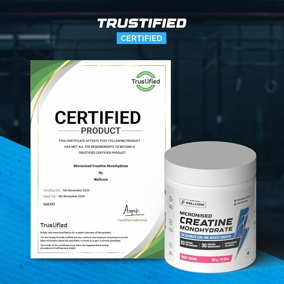 Wellcore Pure Micronised Creatine Powder (83 Servings, Fruit Fusion)