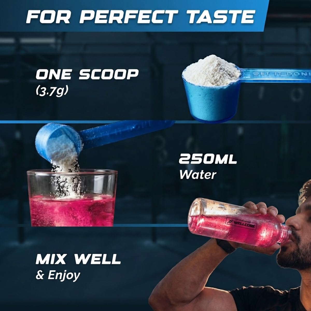 Wellcore Pure Micronised Creatine Powder (83 Servings, Fruit Fusion)