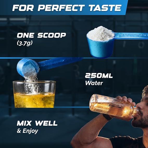 Wellcore Pure Micronised Creatine, 83 Servings (Tropical Tango)