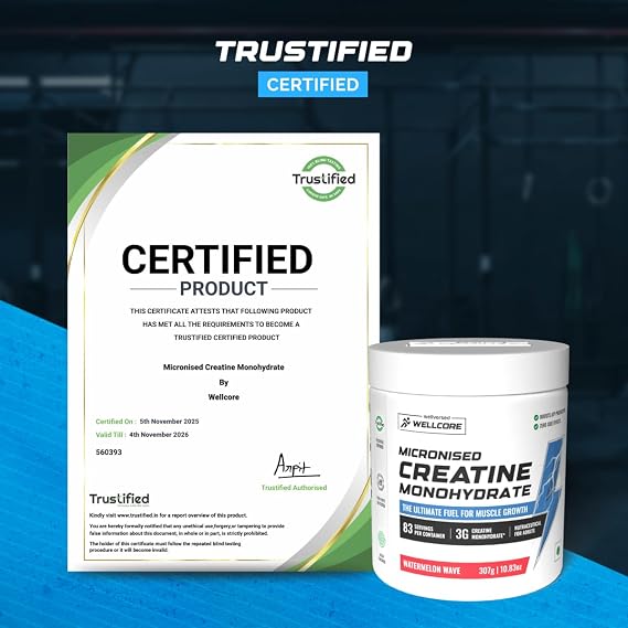 Wellcore Pure Micronised Creatine, 83 Servings (Watermelon Wave)