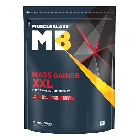 MuscleBlaze Mass Gainer XXL, 1kg (Chocolate)